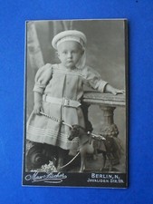 Antique Era Photo CDV Girl Toy