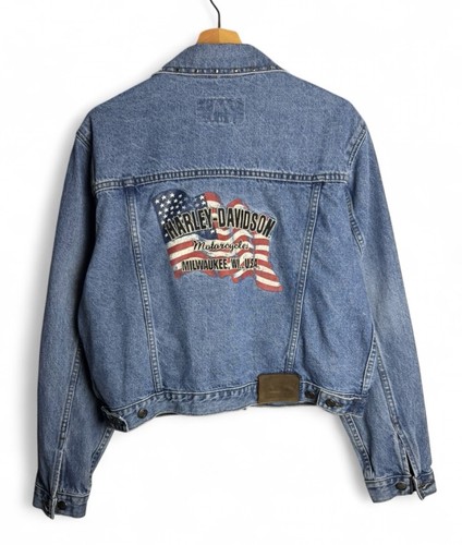 Giacca denim harley davidson - giacca,