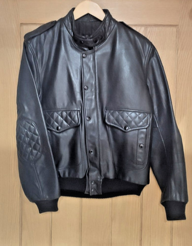 Giacca pelle nera moto - , kett