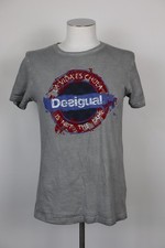 DESIGUAL MAGLIA UOMO TG S MAN T-SHIRT CASUAL VINTAGE COTONE COTTON LOGO