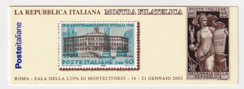 Italia 2003 libretto mostra - italia,