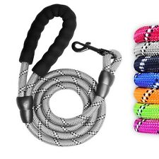 GUINZAGLIO PER CANI NYLON ELASTICO RIFLETTENTE RESISTENTE 1,5MT CORDA MANICO