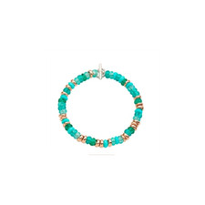 Bracciale Dodo Rondelle DBC2004_RONDE_VERAG Oro Rosa Azzurro Plastica 