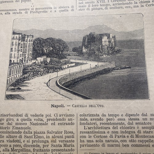 Stampa 1891 napoli castel - [stampa],