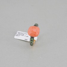 Anello POMELLATO Capri oro rosa 750/18k con corallo e tsavorith nuovo prezzo consigliato 6.900