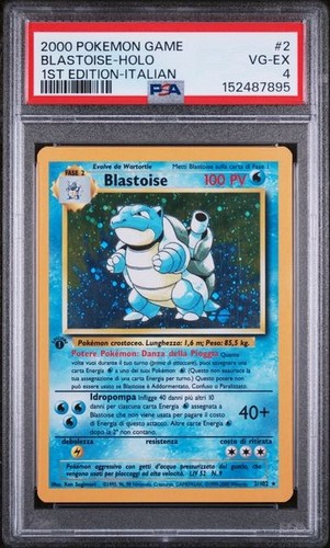 Pokémon blastoise holo 2000 - pokémon,