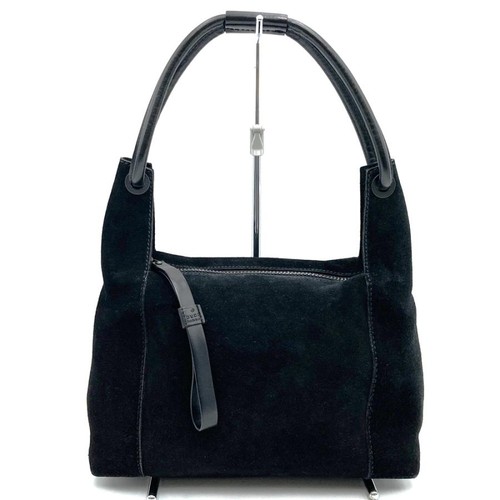 Gucci shoulder bag suede black - shoulder,