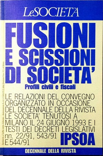Fusioni scissioni di - e,