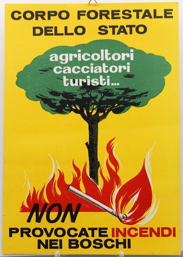 Cartello corpo forestale dello - corpo,