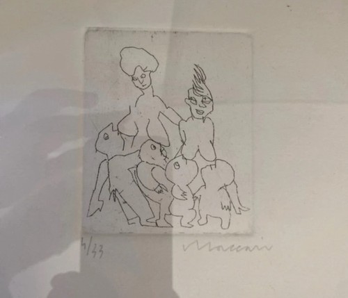 Quadro con litografia mino - quadro,