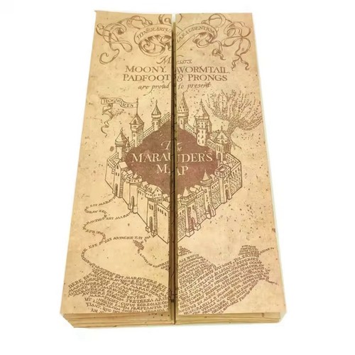 Mappa del malandrino pergamena - mappa,