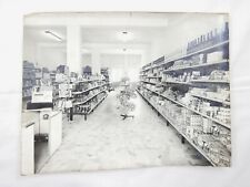 VECCHIA FOTO SUPERMERCATO1960 PUBBLICITà ANNI '60 NEGOZIO DI CREMONA COMMERCIO