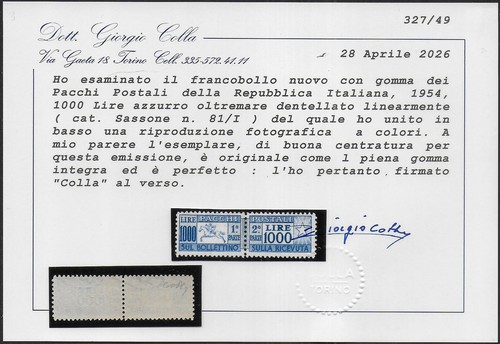 1954 italia parcel - 1954, post