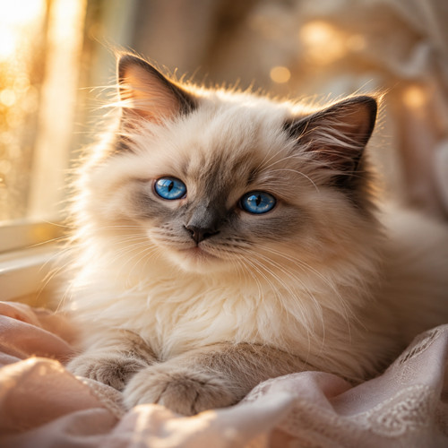 Borsa tote gattino ragdoll