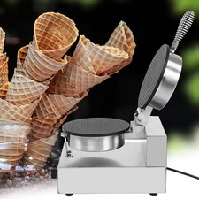 Macchina elettrica per gelato uova waffle a cono padella antiaderente 220V