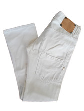 DONDUP CLAY Jeans da donna Pantalone Denim Slim bianco Trousers Pants size 25