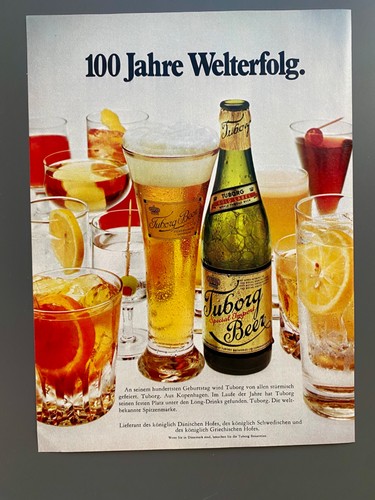 1973 tuborg beer 100 - tuborg,
