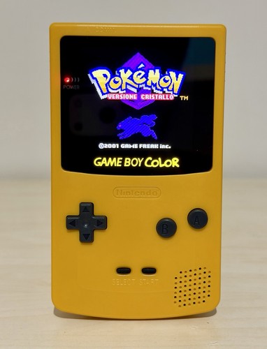 Nintendo game boy color giallo - game,