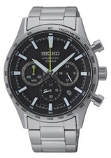 Seiko Uomo Orologio Cronografo 43mm Impermeabile SSB413P1
