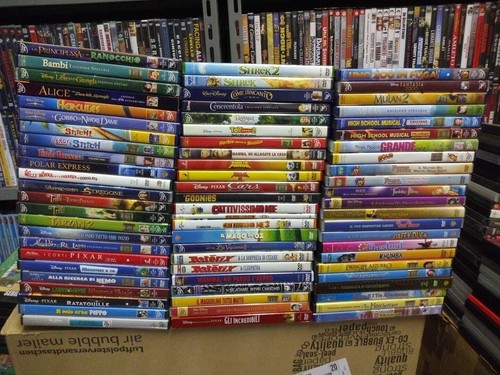 Vendo lotto stock film cartoni - vendo,