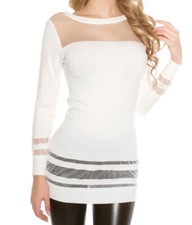 Maglietta donna bianca maxi