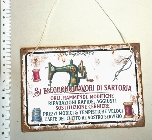 Targa sartoria sarto cucito