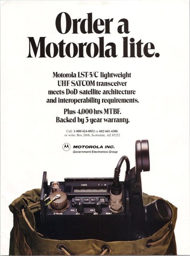 Motorola lst satcom - motorola, lst-5/c