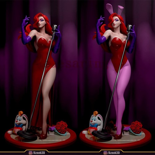 Jessica rabbit stampa 3d - rabbit, dc