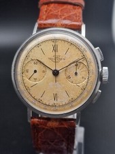 Tavannes (Cyma) vintage Steel Chrono Cal. Venus 175 Original fine Dial - 40's