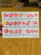 CARTOLINA UMORISTICA TETTE CALEMBOURS NUOVA STICKERS NON VIAGGIATA 77