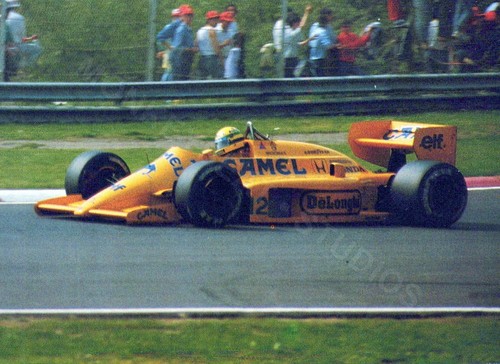 Cartolina ayrton senna lotus - ayrton,