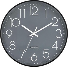 Orologio da parete LENRUS da 30,5 cm, moderno, al quarzo, silenzioso