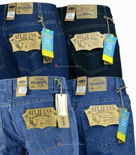 Jeans uomo pantaloni cotone denim robusto pesante da lavoro TAGLIE FORTI 44 a 64