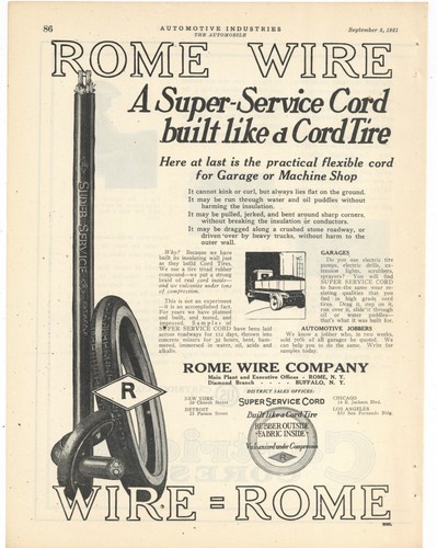 1921 rome wire - rome, co.