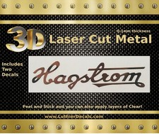 Hagstrom Guitar Decal 3D Metal