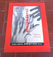 Spartito UMBERTO BINDI Arrivederci - 1959 PIANOFORTE Giorgio Calabrese - 2