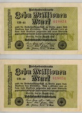Ro 105a 10 milioni di marchi 1923 FZ:UB BZ:41,44 diversi BZ stesso KN