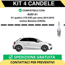 KIT 4 CANDELE per AUDI A1 S1