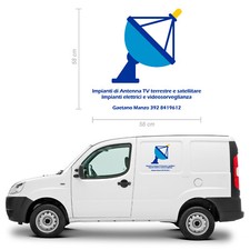 adesivo per furgone auto aziendale stickers custom tuning personalizzato a1164