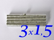 3x1,5mm magneti neodimio VARIE