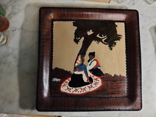 Coppia quadri vintage cuoio - quadri,