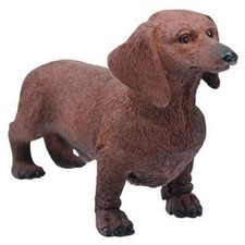 Pacific Trading Chocolate Dachshund Figurine 3.7 Inch Brown