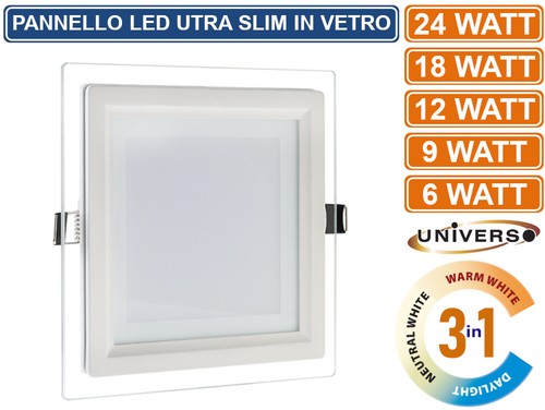 Faretto pannello led incasso - faretto,