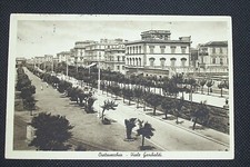 1951 CIVITAVECCHIA antica cartolina  postcard VIALE GARIBALDI