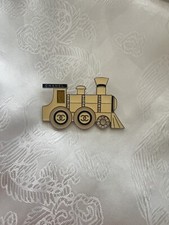 Chanel Enameled Silver Metal Brooch Featuring A Locomotive Croisière 2007.
