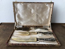 SOLINGEN Tris Posate Anni 70 Placcate Argento 800 - Con Scatola