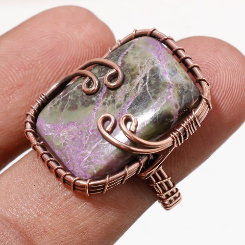 Anello rame con pietre - rame,