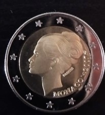 MONACO 2 EURO 2007 GRACE KELLY COPIA CAPSULA PROTETTIVA OMAGGIO
