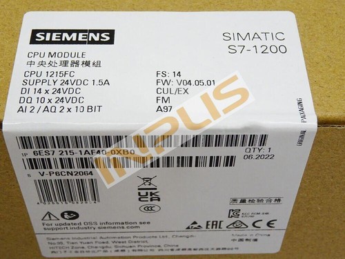 6es7215 1af40 0xb0 new siemens - new,