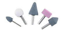 Set 5 punte x lucidare per mini trapano dremel con punta conica cilindrica sfera